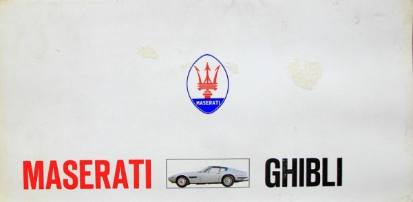 Maserati Ghibli Modelprogram 1967 Carbrochure (6046)